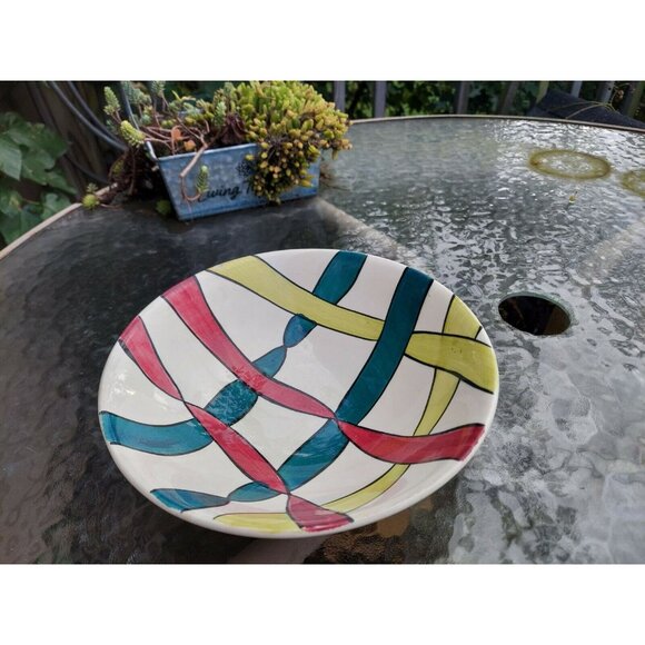 Blue Ridge Southern Potteries Streamers Open Vegetable Bowl - Picture 2 of 4